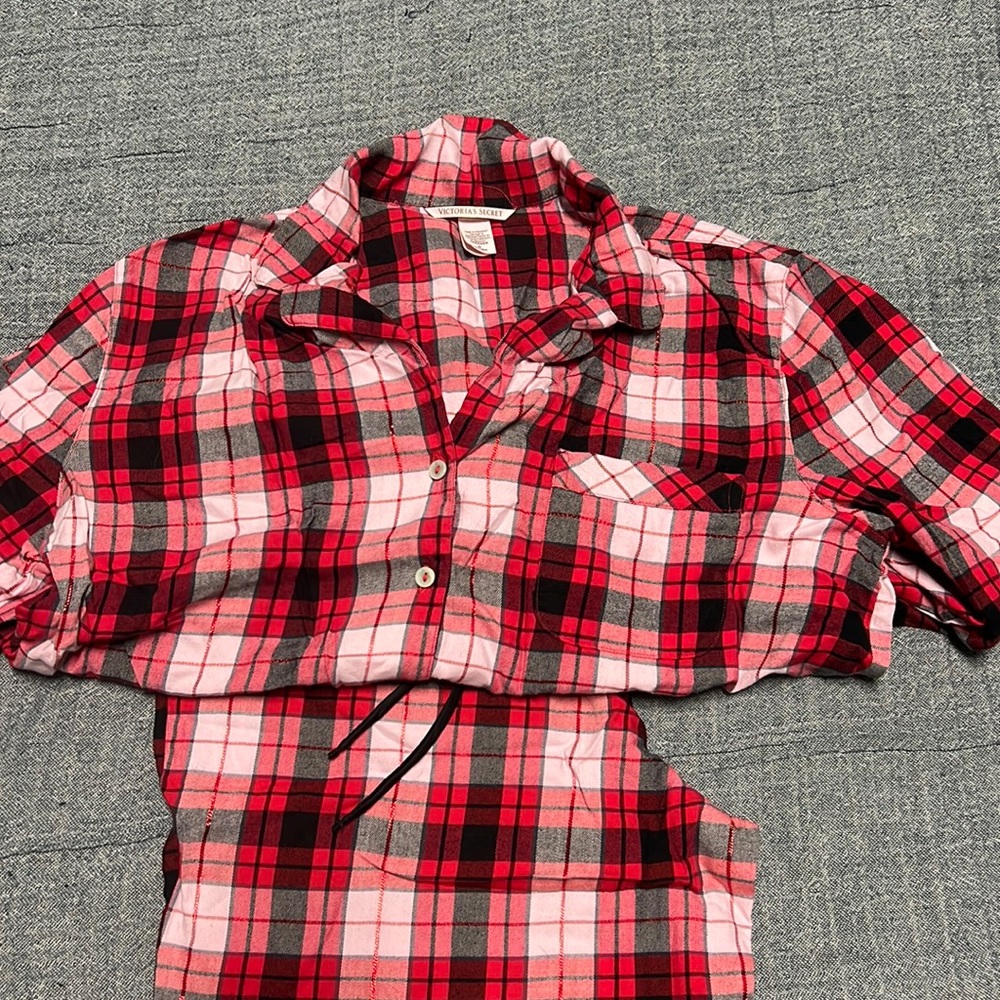 Red & black with pink VS pjs, size M never worn